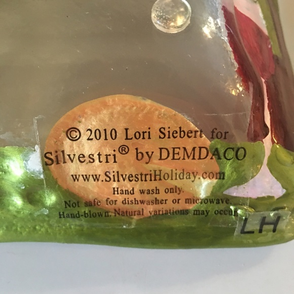 Lori Siebert for Silvestri by Demdaco Hand Blown Glass Dip Dish and Spreader - Picture 5 of 5